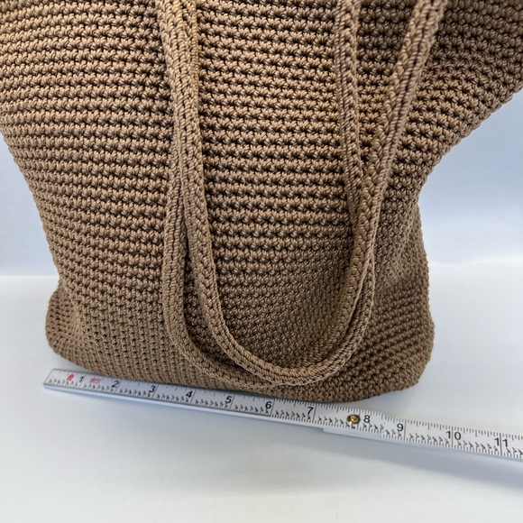 The Sak Woven Crochet Tote Bag in Brown - Picture 3 of 6